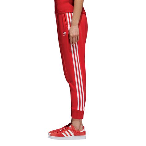 adidas jogginghose damen dunkelrot|Rote Jogginghosen .